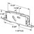 Sliding Patio Glass Door Tandem Rollers Replacement, 1-1/4" Steel Ball Bearing Wheels, 5-3/4" Screw Hole Centers, Features End Adjustment, 2 Pack