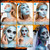 PASNOWFU White Light Blue Face Paint, Halloween SFX Costume Makeup Kit