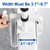 Adjustable Bathtub Safety Rail with Double Grip