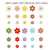 30 Pcs Flower Magnets for Refrigerator, Cute 3D Fridge Magnets for Kitchen Decor, Whiteboard, Locker, Office and Classroom, Decorative Floral Magnets for Notes, Photos and Memos