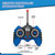 Fistone RC Semi Truck & Friction Powered Excavator Toy Set for Kids, Blue