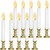 Txcigech 10PCS Christmas LED Window Candles with Timer, Flameless Candle with Suction Cups Battery Operated for Christmas Home Wedding Decor