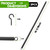9652 Wood Screen Door Closer Extension Spring, Black, 16-3/8 in, 2 PCS