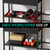 Crostice Home Gym Storage Rack, Adjustable 4-Tier with Extra Drawer