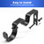 Creatyi Heavy Duty Double Curtain Rod Bracket Double Rod Holders for 1 1/4 Inch and 3/4 Inch Rod (2 PCS, Black)