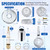 1 Pack Tub and Shower Rebuild Kit, Compatible with Mixet(Chrome Handle）