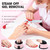 Golashfun Nail Polish Remover Steamer Machine With Soaking Bowl, Pink