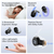 HTC NE76 Bluetooth6.0Wireless Sleep Headphones Feature Bass Noise Reduction.Improve Sleep Quality with an Lnvisible Flat Earbud Design,Providing Zero Pressure on Both Ears When Sleeping on the Side.Ideal for Travelers