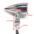 MISS MOLY Chrome Motorcycle LED Turn Signals RED Light Brake Running Tail Light Bullet