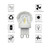 Lxcom Lighting G9 LED Bulb 2W Dimmable Globe Crystal LED Light Bulbs 20W Equivalent G9 Base COB Light Bulbs Daylight White 6500K 150LM 110V for Home Appliance, 4 Pack