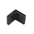 Hxchen 40 x 40 x 30mm/1.6" x 1.6" x 1.2" L Shaped Furniture Angle Iron Rubber Foot Covers Black - (4 Pcs)