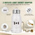 2-Pack E26 Light Socket Adapter - Converts Medium Screw Socket to Two Outlets With Pull Chain Switch - UL Listed, White