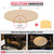 Unicook 12" Round Pizza Stone for Oven and Grill, Cordierite Baking Stone