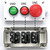 mxuteuk Momentary Start Stop Switch Push Button + 1NC Red Mushroom Latching Emergency e Stop Switch Station Box Pushbutton Switch HZ-JTSS