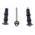 for TOTO Toilet Hinge Screw Kit - Expanding Rubber Bolt Top Nuts Set for Top Mount Toilet Seat Tightening, Blind Hole Fixing, 2 Pack