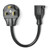 HITBOX Plug Adapter Cord, 30cm 11.8″ Long 14 AWG 2.08mm², NEMA 6-50P NEMA 5-15R Cord Adapter, Not Covert Voltage, Only Change Plug Style