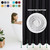 Fabric Shower Curtain Liner 72"W x 84"L-Black Extra Long Shower Liners