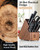 Cook N Home Acacia Wood 20-Slot Universal Knife Block without Knives
