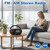 SINGING WOOD SBX030C Portable CD Player Boombox, Black with Red Rims