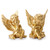 OwMell Set of 2 Cherub Angels Resin Statue Figurine, Indoor Home Decoration