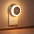 Briignite LED Night Lights Plug into Wall [4 Pack] Plug in Night Light Warm