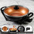 OVENTE Electric Wok with Nonstick Coating, 13 Inch Skillet, Copper SK3113CO
