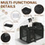 X-ZONE PET Dog Crate 3-Door Kennel, Collapsible Portable Soft Sided Pet Carriers for Indoor & Outdoor, Multiple (28-Inch, Carbon Black)