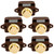 OCGIG 5 PCS Keyless Push Button Catch Door Knob Lock for RV Caravan Cabinet Boat Motor Home Cupboard,Brown Gold