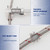 BWE 24" Length Faucet Supply Lines Braided Stainless Steel Sink Hose