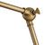 Sania Black Brass Adjustable Swing Arm Hardwire Wall Lamp Light Fixture