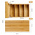 MaxGear Bamboo Business Card Organizer for 4" x 6" Cards
