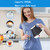 Food Grade Silicone Portable Collapsible Electric Travel Kettle (Black)