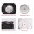 Food Grade Silicone Portable Collapsible Electric Travel Kettle (Black)