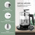 ICOOKPOT Electric Kettle Temperature Control Glass Tea Kettle Programmable Control Tea Pot, 2 Liter Stainless Steel Tea Maker & Coffee Kettle with Tea Infuser, Egg Cooker and Yogurt Box, BLACK