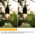 KGC 25Pack Shatterproof & Waterproof S14 Replacement LED Light Bulbs 2200K