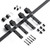 6FT Single Track Bypass Sliding Barn Door Hardware Kit
