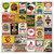 24 Pieces Reproduction Vintage Tin Signs, Gas Oil Metal Sign, Retro Decor for Bar Man Cave Diner Garage, 8x12" (24 pcs A)