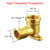 Joywayus 2 Pack Brass 1/2" Female to Male 90 Degree Elbow with Base Plate
