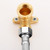 Joywayus 2 Pack Brass 1/2" Female to Male 90 Degree Elbow with Base Plate