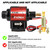 Pindex Universal 12v 2-3.5psi Electric Fuel Pump 28 GPH Gasoline Fuel Transfer Pump for 4v 6v Carburetor
