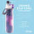 O2COOL Mist N Sip 20 oz Misting Reusable Sports Water Bottle Purple Splash