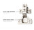 2 Pack Silverline Quiet Soft Close Cabinet Door Hinges, Face Frame 3/4 Inch Overlay, with Built-in Dampers, Strong Heavy Duty Steel for Kitchen Bathroom