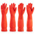 ThxToms 17" Rubber Dishwashing Gloves, Cotton Lined Kitchen Gloves, 2 Pairs