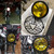evomosa Universal motorcycle headlight, 6‘’ halogen headlight with lampshade cover retro for Cafe Racer Bobber Chopper CG125 GN125 (Yellow)