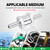 EVIL ENERGY 1/4" Fuel Check Valve One Way Inline Non Return, Silver 6mm OD