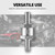 EVIL ENERGY 1/4" Fuel Check Valve One Way Inline Non Return, Silver 6mm OD