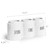 Barnyard Designs Ceramic Silverware Caddy Utensil Holder 12.5” x 5” (White)