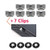 PIT66 Hood Scoop Molding Bezel w/ 4 Retainer Nuts