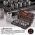 14-Piece Bolt Extractor Kit, 3/8" Drive Impact Bolt & Nut Remover Set