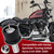 GUAIMI Fender Seat Bolt Screw Nut Kit 1/4"-20 Thread Compatible with Harley Sportster Touring Softail Dyna CVO Electra Glide Street Glide 1996-2026 - Skull Middle Finger - Black